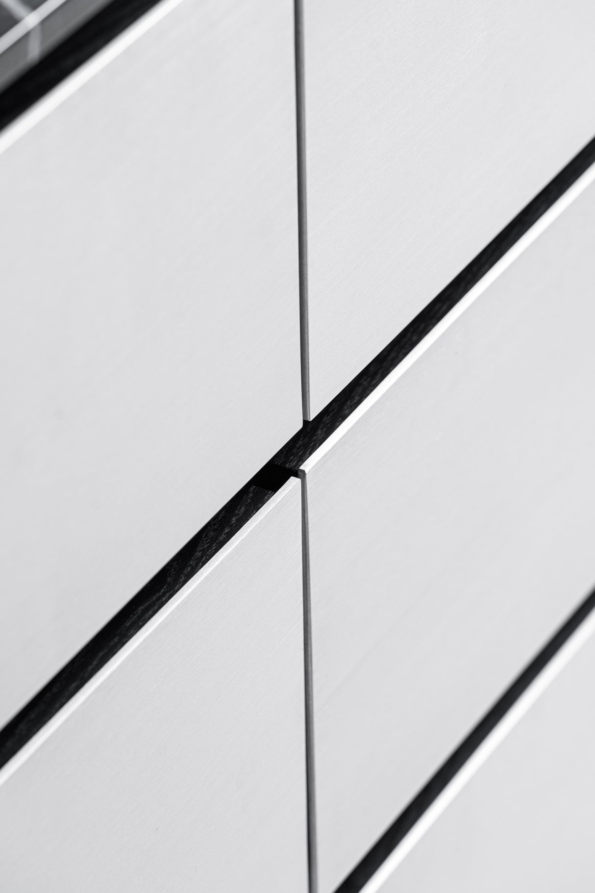 Concord - Modern Black Marble + Black Ash + Aluminum Dresser - View Image 1