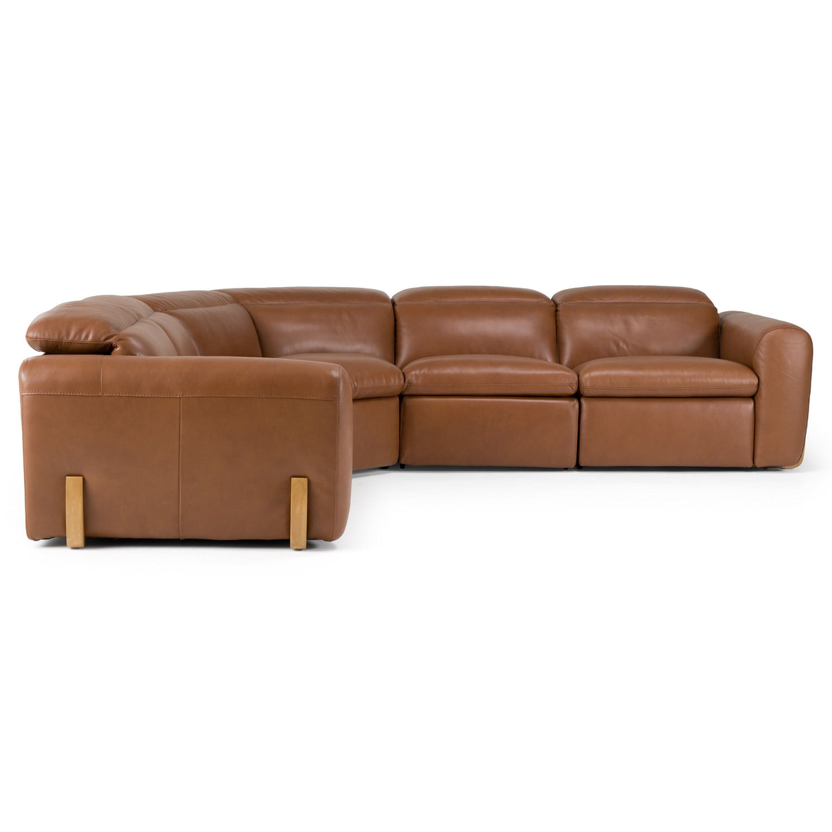 Conrad Modern Brown Leather Power Reclining Sectional Sofa with 3 Recliners – VIG Furniture - Home Elegance USA