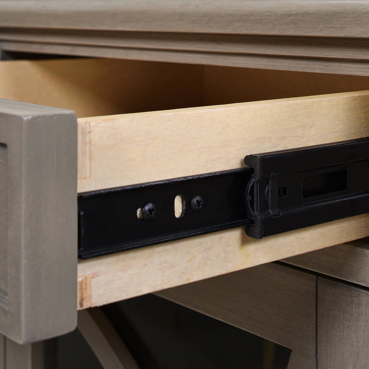 Dauphin 71' TV Stand Storage Display Console Table, Grey Cashmere Wood - sold by Home Elegance USA