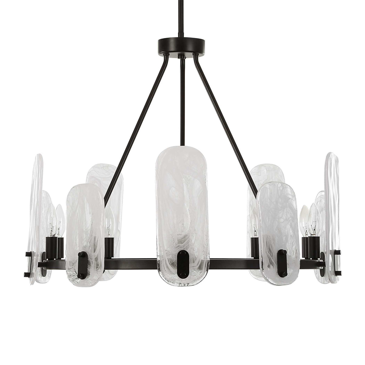 Ellipse 10 Light Chandelier - Bronze by Uttermost - View 4