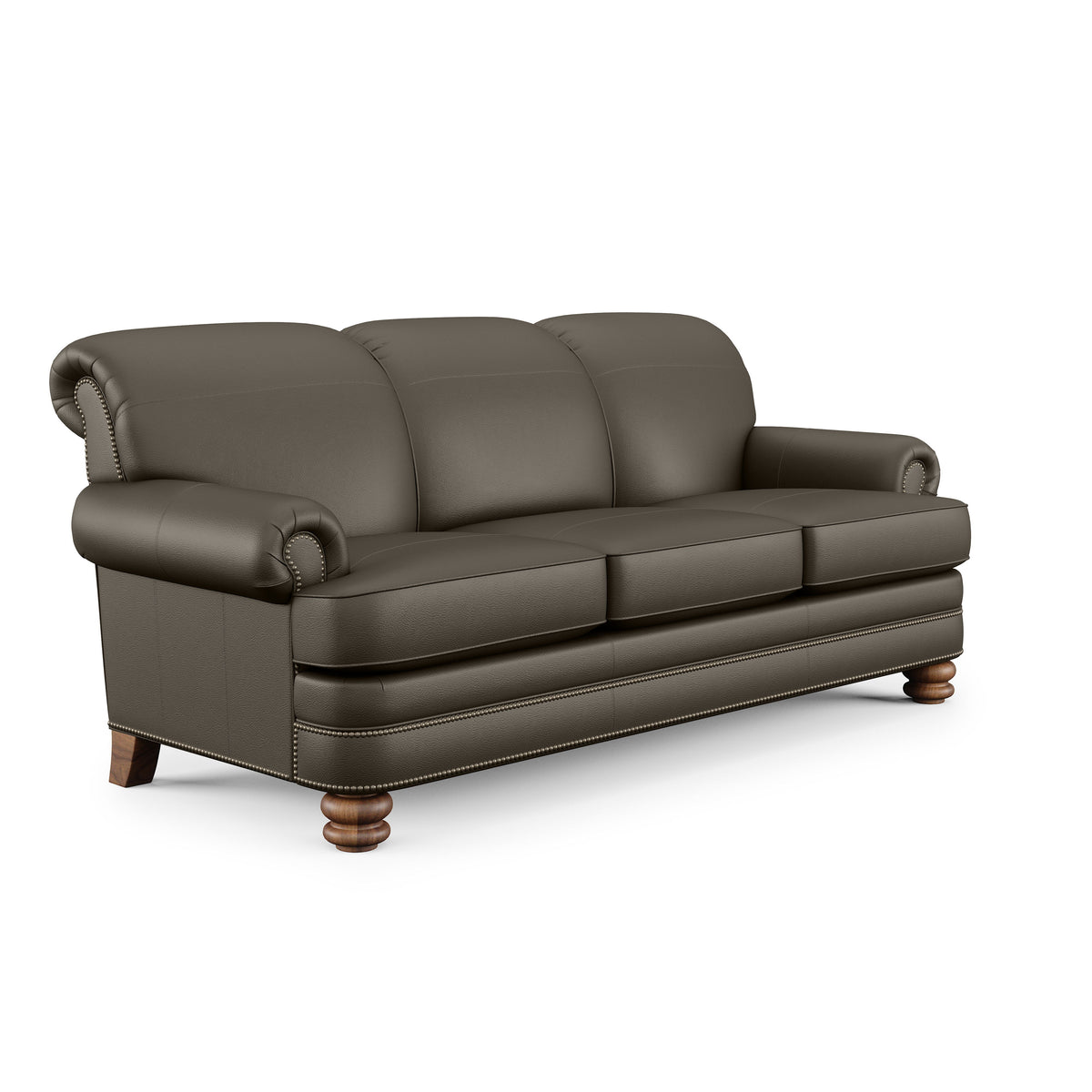 Bay Bridge Leather Sofa, Nailhead Trim | Flexsteel