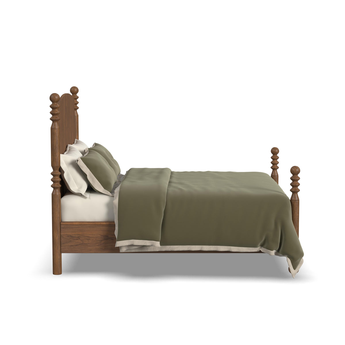 Azalea Queen Panel Bed - Walnut | Flexsteel