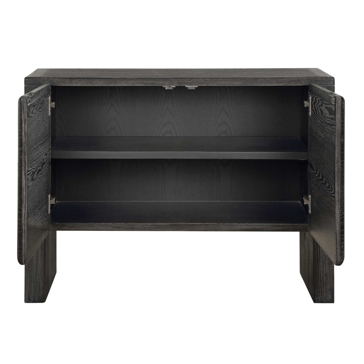Bierk 2 Door Cabinet Dark Stain - Black by Uttermost - View 7