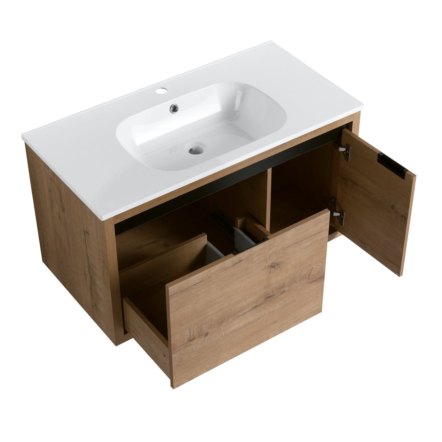 36 Inch Bathroom Vanity With Gel Sink | Home Elegance USA