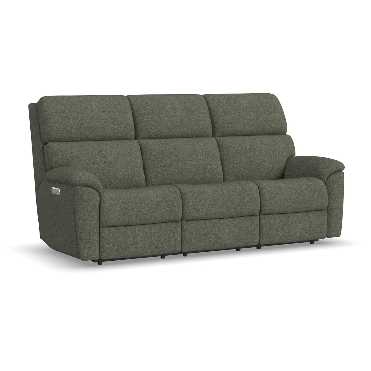Porter Transitional Power Reclining Sofa With Console & Power Headrests & Lumbar | Flexsteel