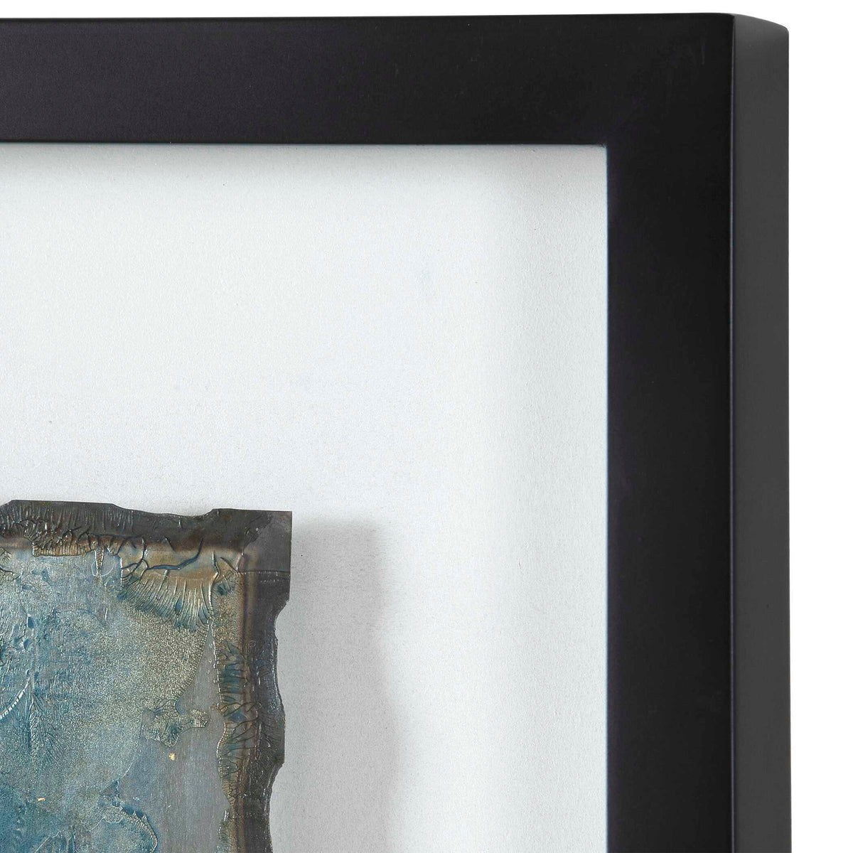 Glimmering Agate Abstract Prints (Set of 2) - Blue by Uttermost - View 5