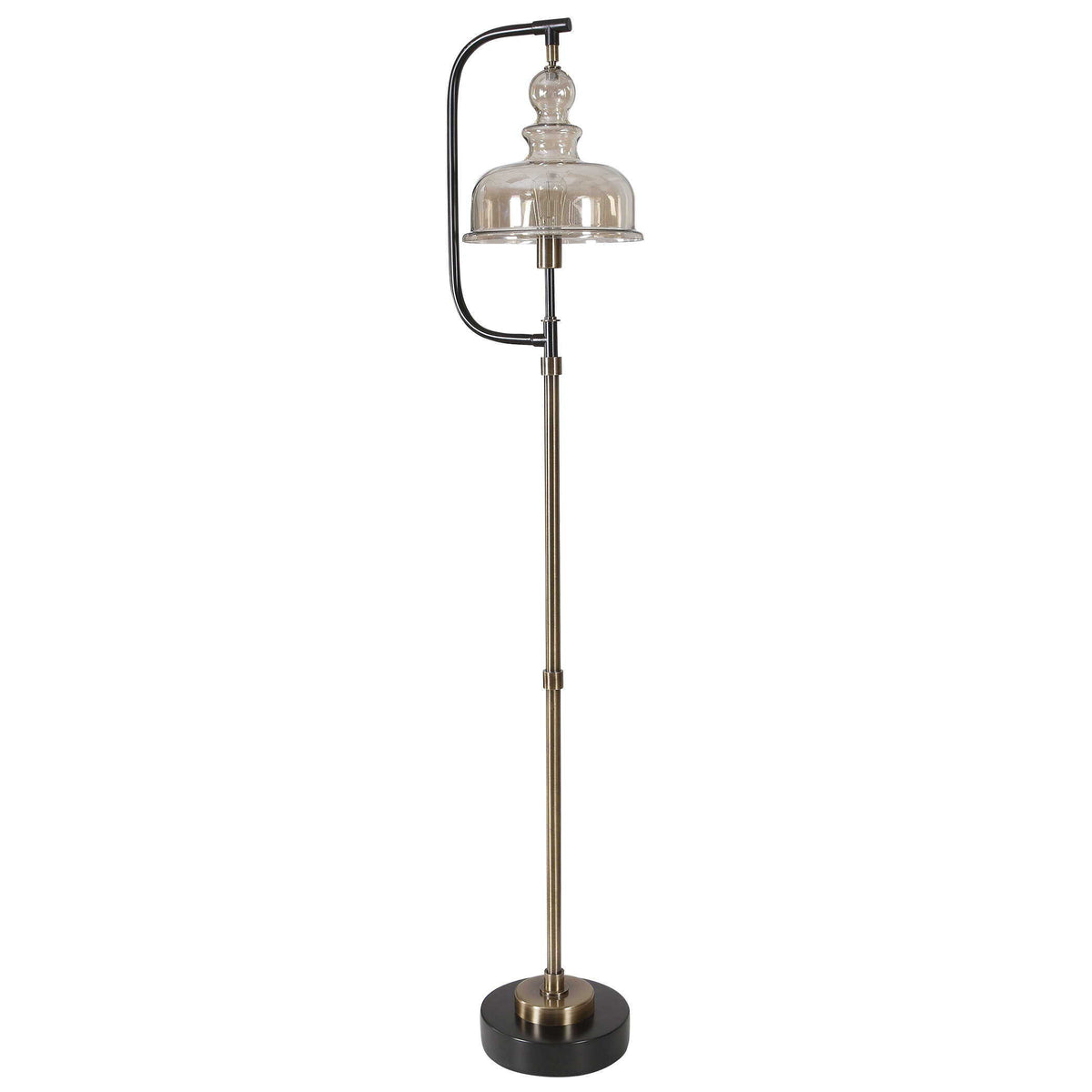 Elieser Industrial Floor Lamp - Light Brown / Black by Uttermost - View 3