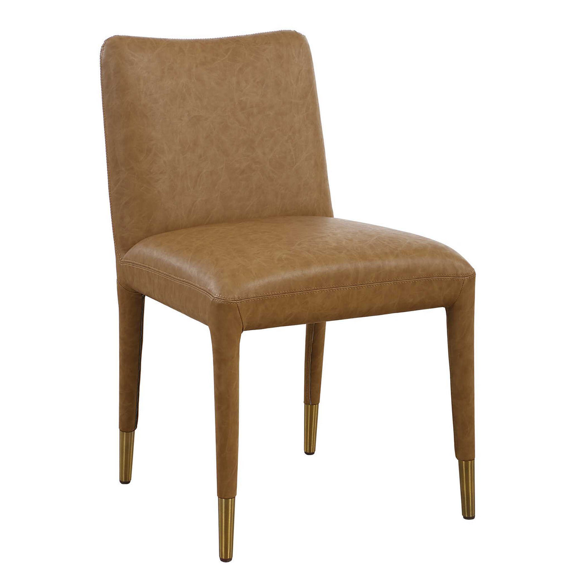 Conifer Dining Chair (Set of 2) Camel - Dark Brown by Uttermost - View 4