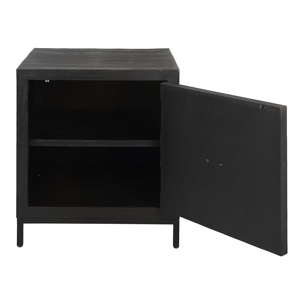 Aiken Geometric Cabinet / End Table - Black by Uttermost - View 8