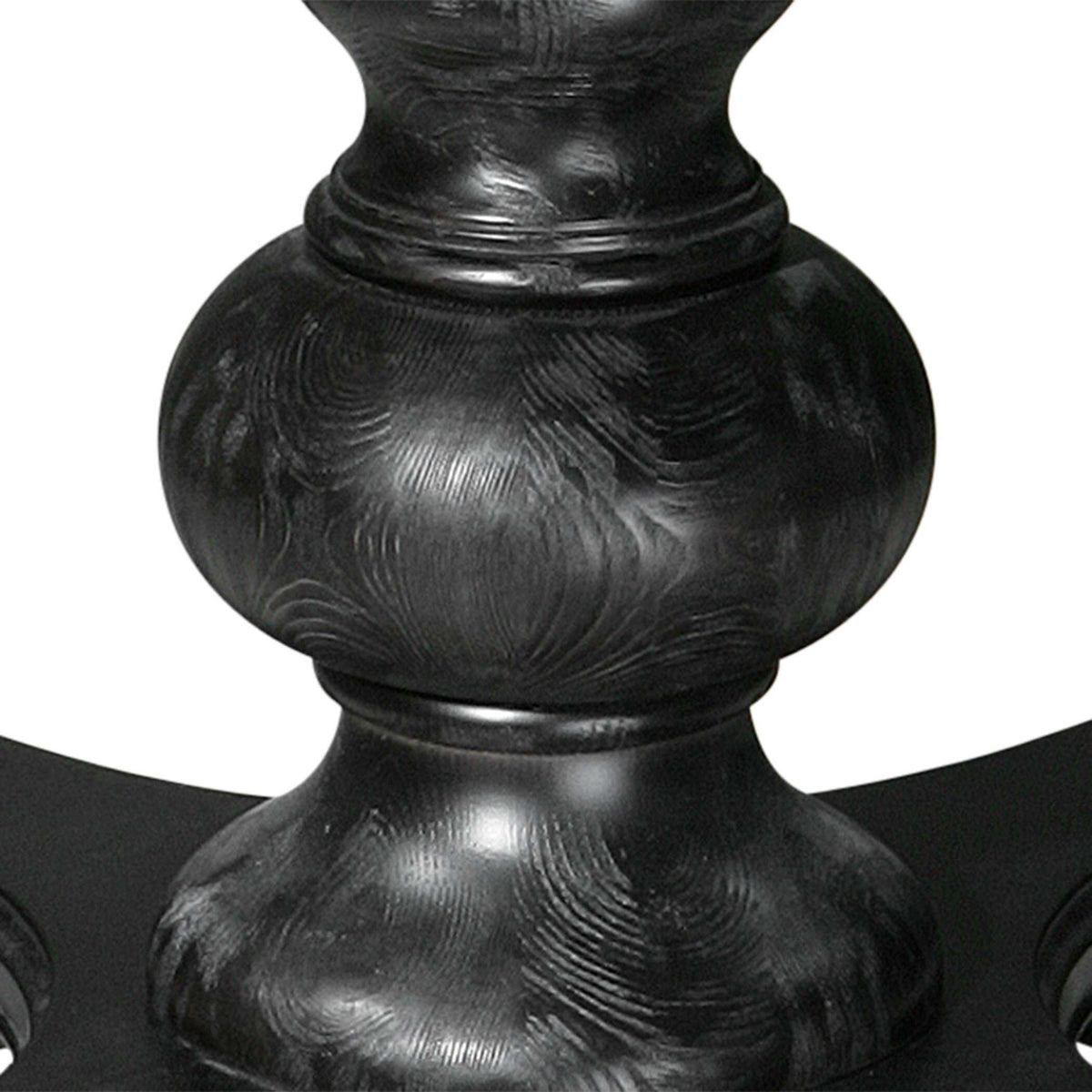 Brynmore Wood Grain Round Table - Black by Uttermost - View 4