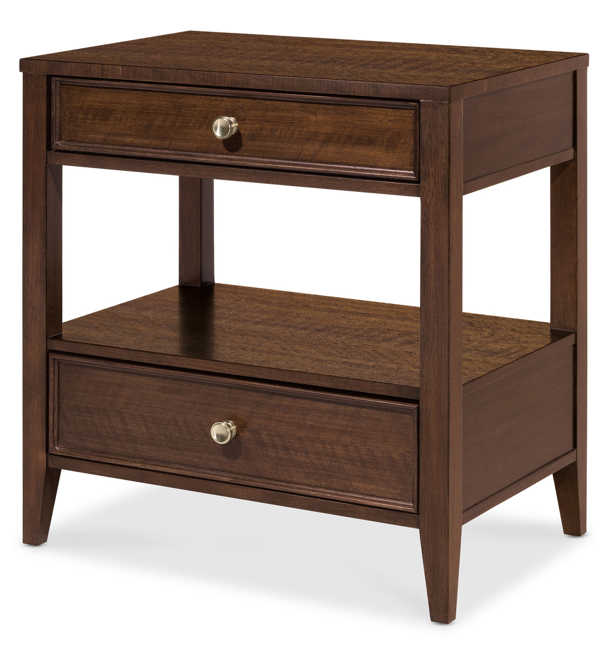Archives Two-Drawer Nightstand - Dark Brown by Hooker Furniture - View 3