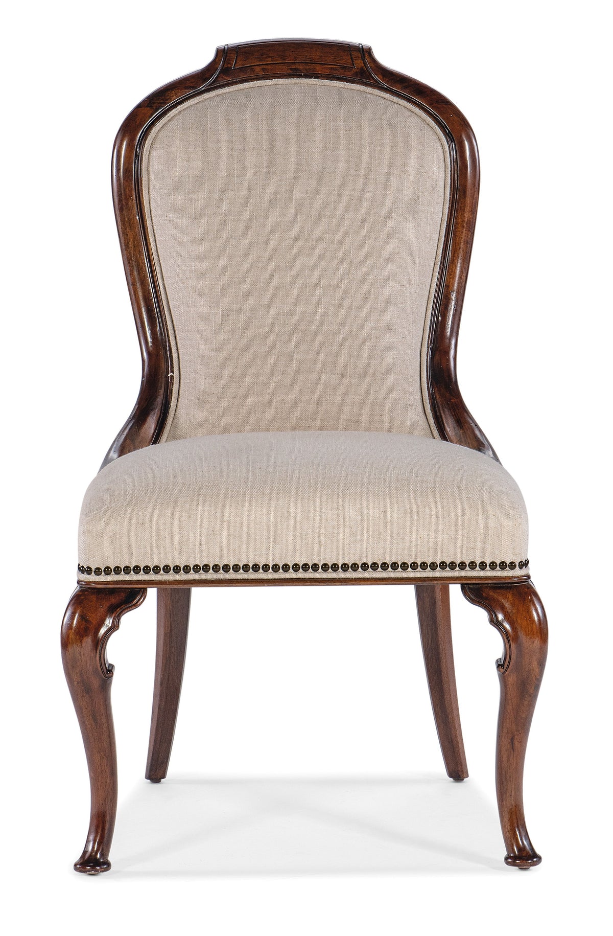 Charleston Upholstered Side Chair (Set of 2) - Dark Brown / Beige by Hooker Furniture - View 9