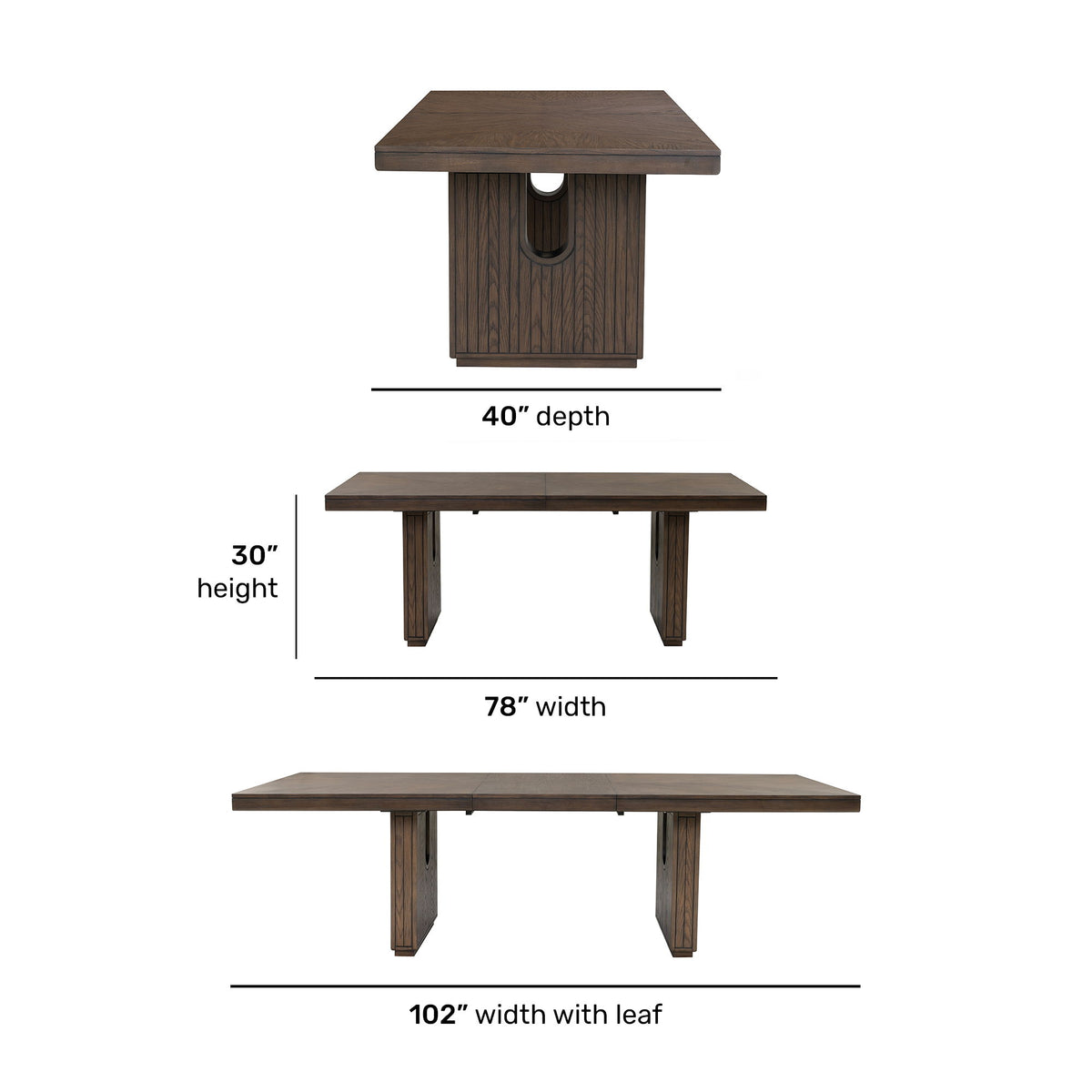 Athens Rectangular Dining Table - Chocolate Brown | Flexsteel