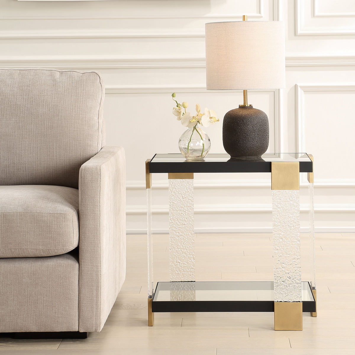 Bendena Modern Side Table - Black by Uttermost - View 2