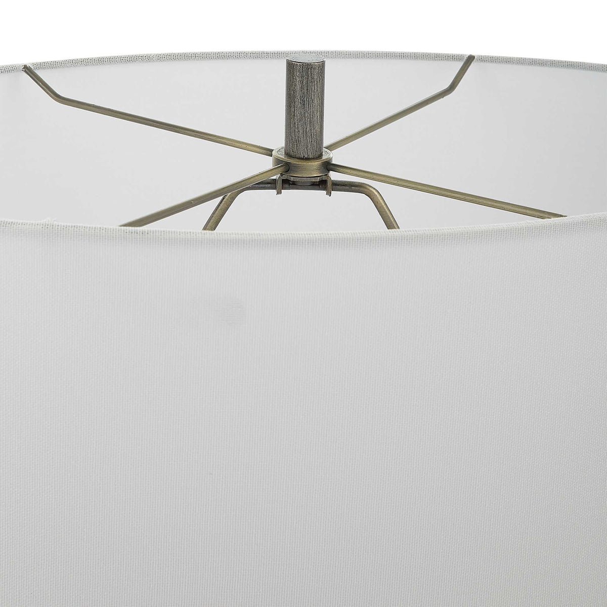 V-Groove Modern Table Lamp - Dark Gray / White by Uttermost - View 5