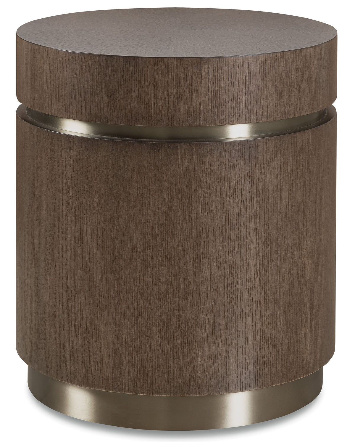 Commerce And Market Roll With It Round End Table - Dark Brown by Hooker Furniture - View 1