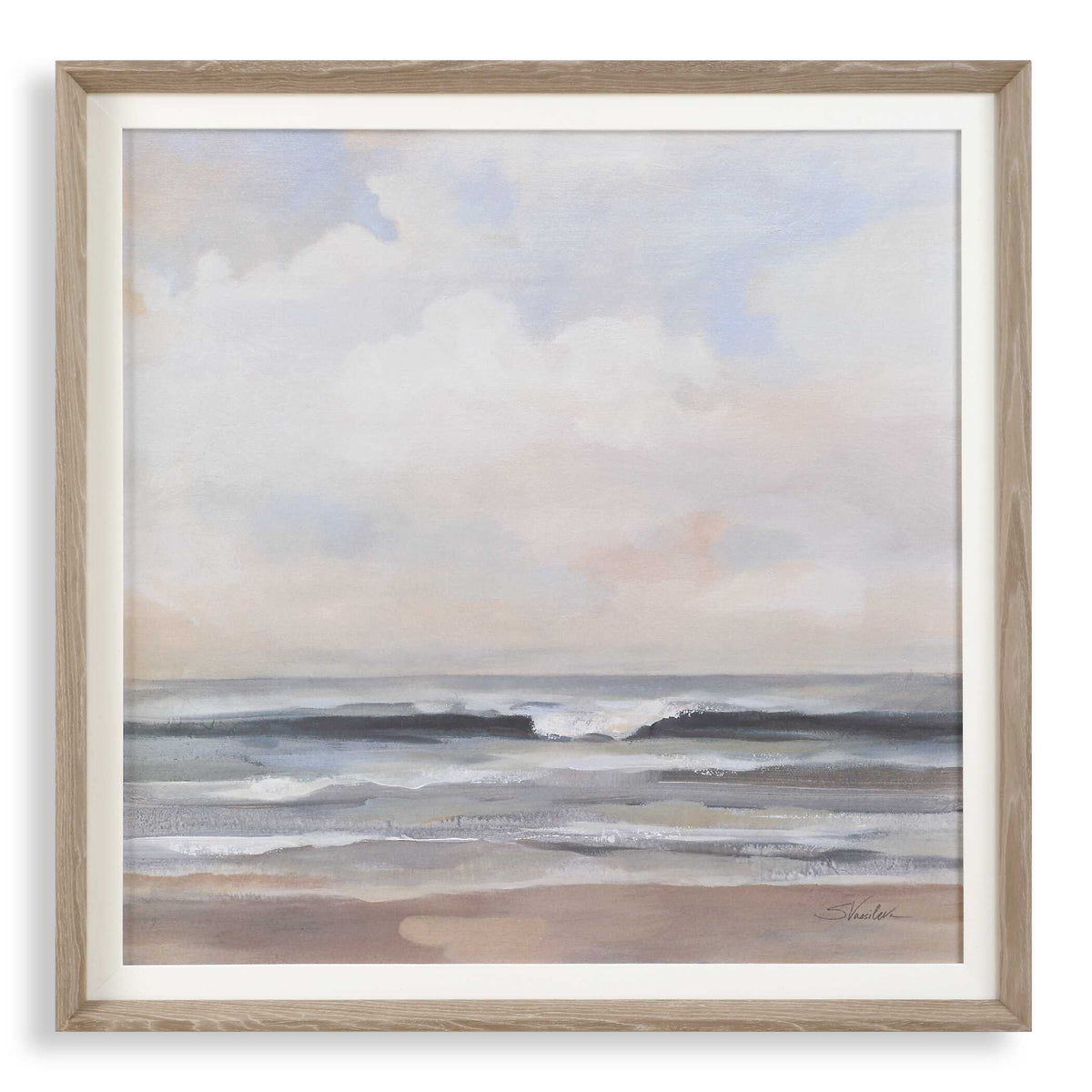 Haze Framed Print - Light Gray by Uttermost - View 1