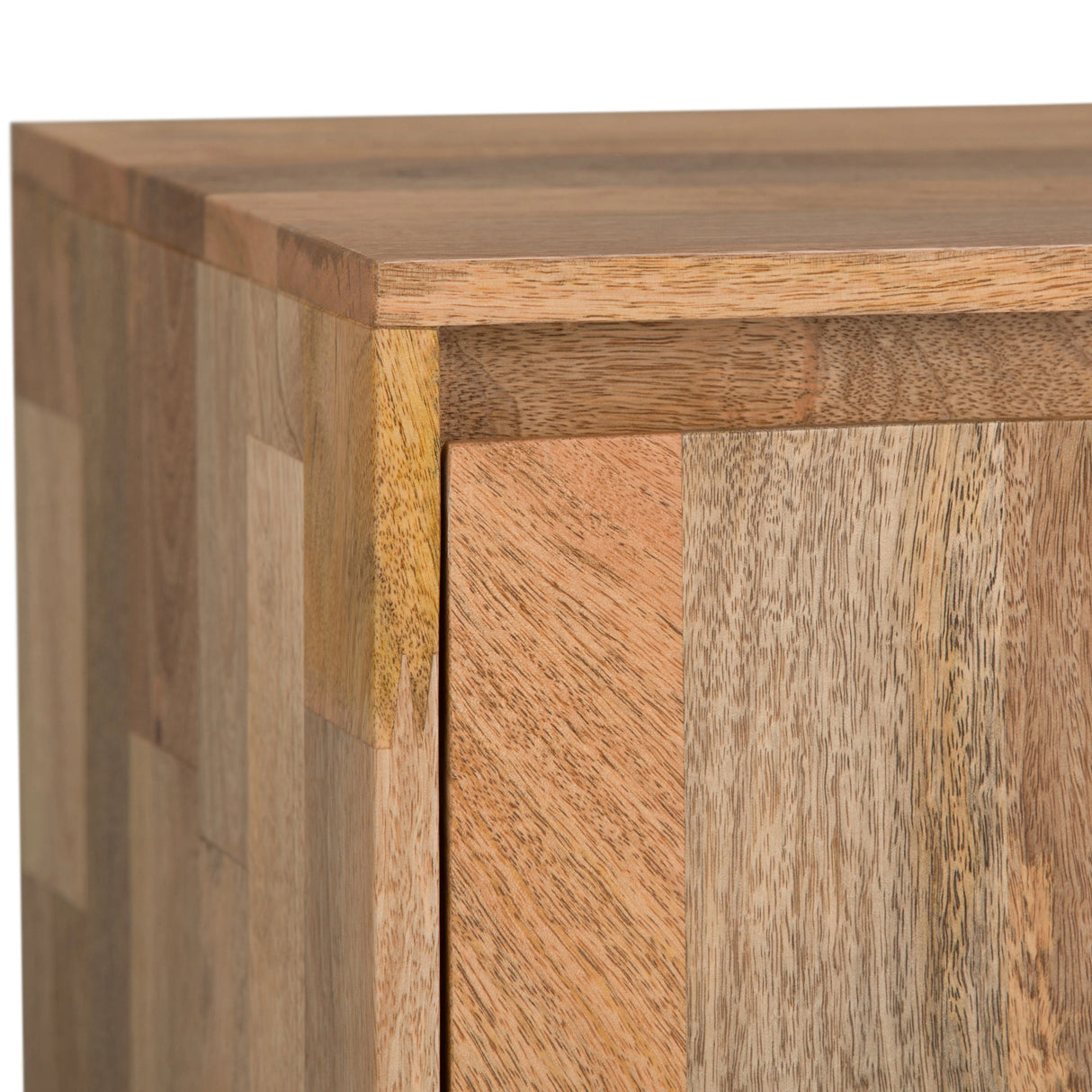 Hunter 60 inch Wide Solid Mango Wood TV Stand in Natural For TVs up to 65 inches - sold by Home Elegance USA