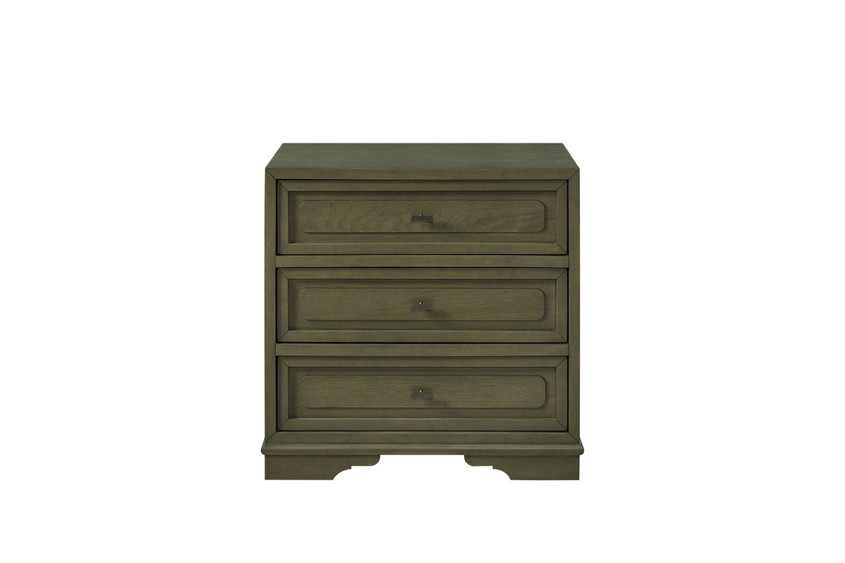 3 Drawer Nightstand - Pistachio