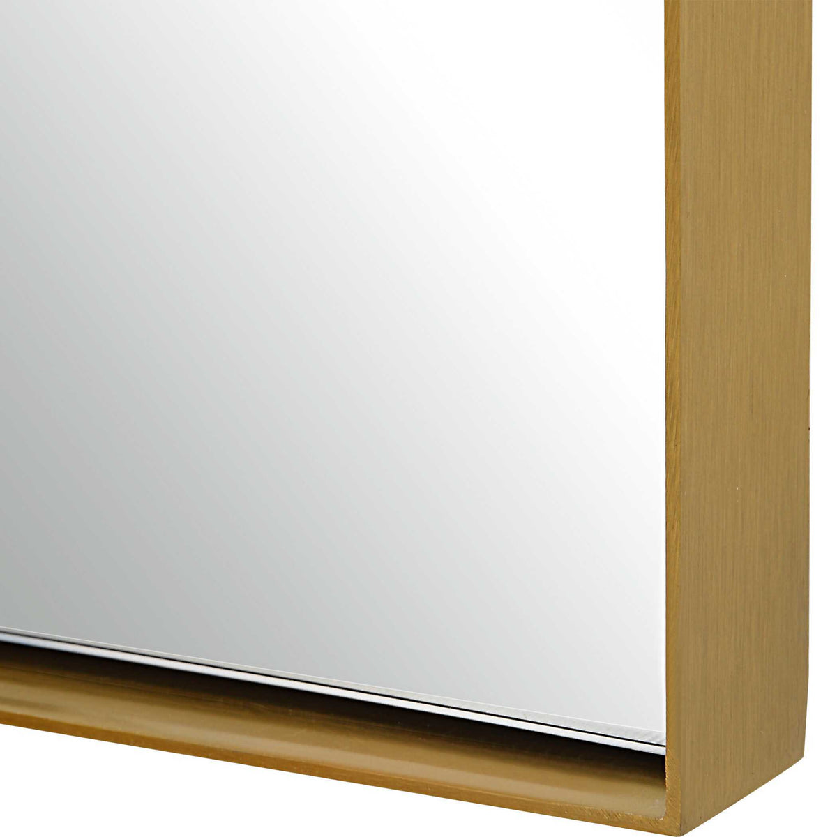 Crosley Arch Mirror Antique Brass - Yellow by Uttermost - View 5