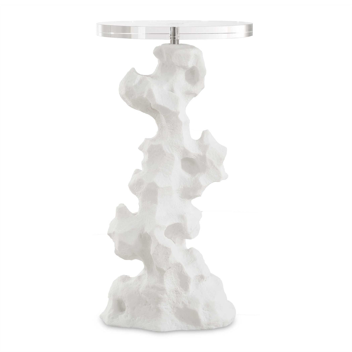 Remnant White Stone Drink Table by Uttermost - View 1