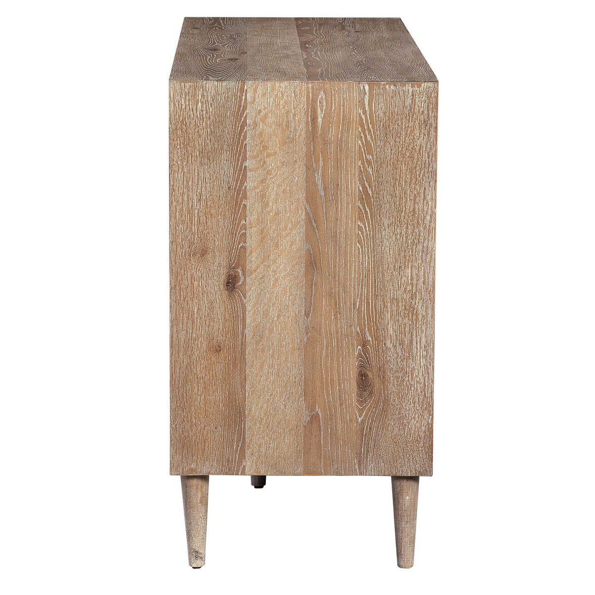 Dani 4 Door Cabinet - White / Light Brown by Uttermost - View 5