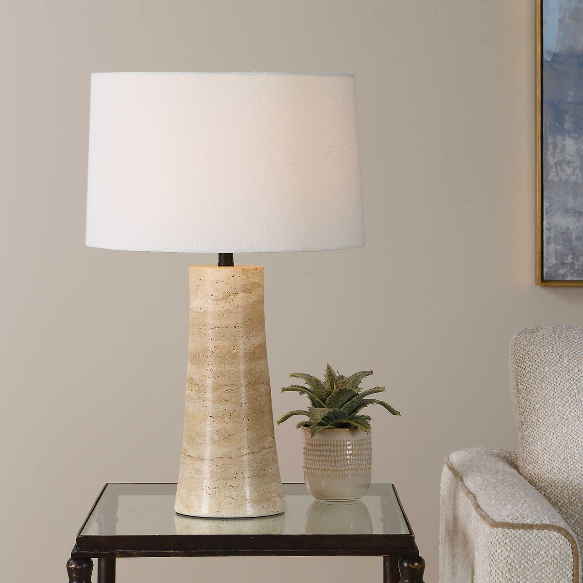 Delmani Indoor-Outdoor Lamp - Beige by Uttermost - View 3