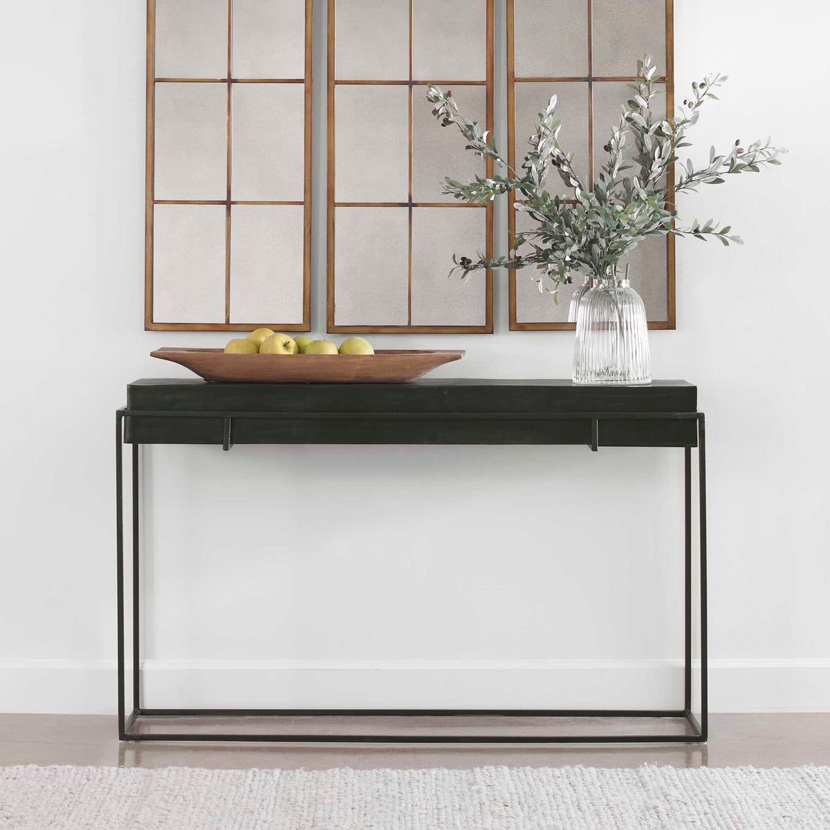 Telone Modern Console Table - Black by Uttermost - View 3