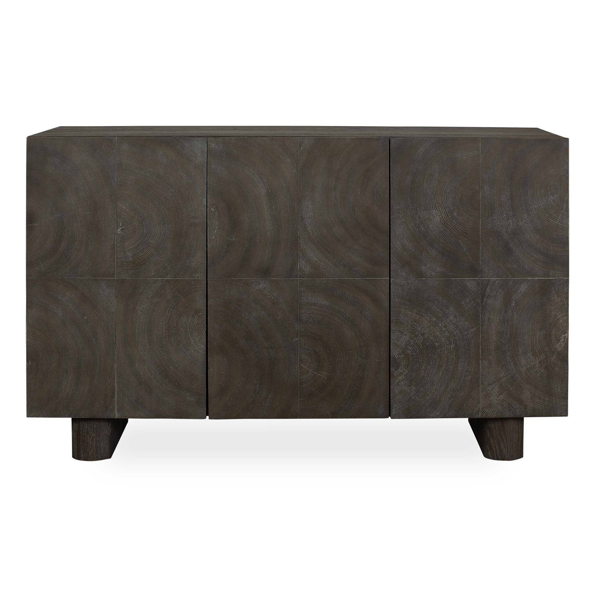 Phineas 3 Door Modern Cabinet Woodtone - Dark Brown by Uttermost - View 1