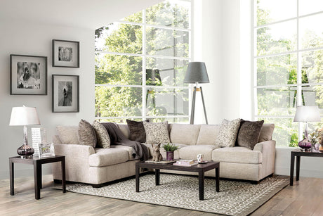 Alisa - Sectional - Ivory | Home Elegance USA