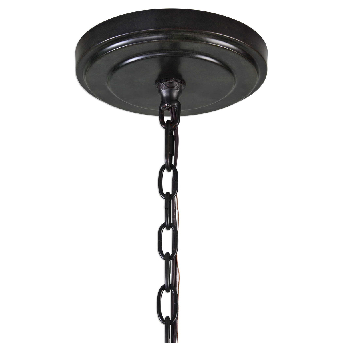 Marlow 12 Light Circle Chandelier - Black by Uttermost - View 3