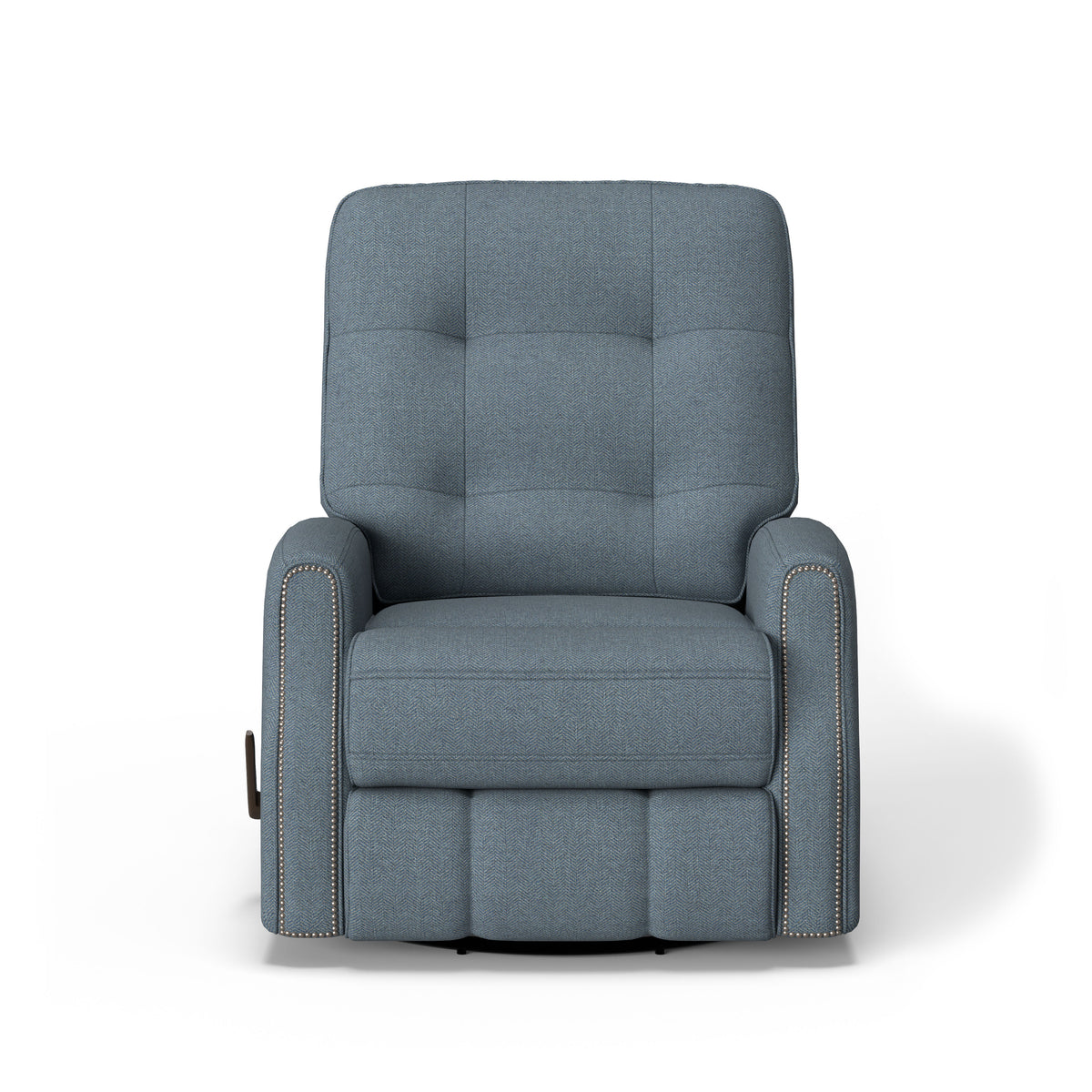 Devon Transitional Fabric Swivel Gliding Recliner With Nailhead Trim | Flexsteel