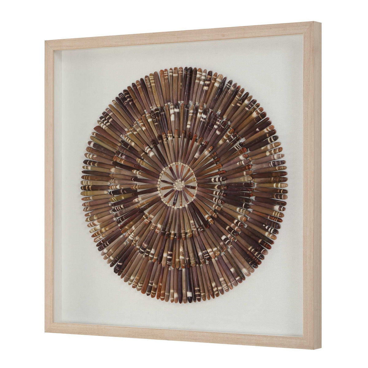 Tiger Sea Urchin Shadow Box - Dark Brown by Uttermost - View 4