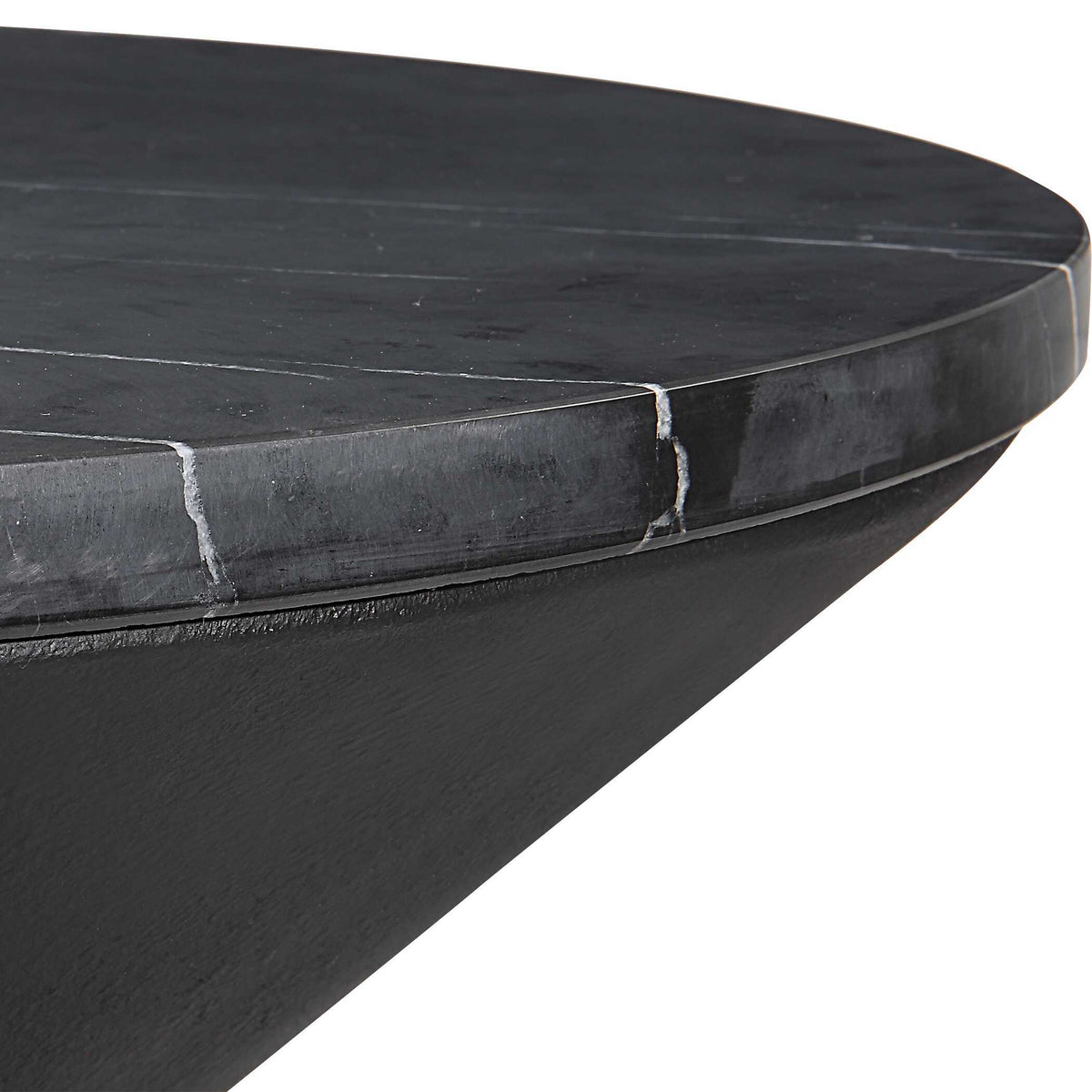 Time's Up Hourglass Shaped Side Table - Black by Uttermost - View 5