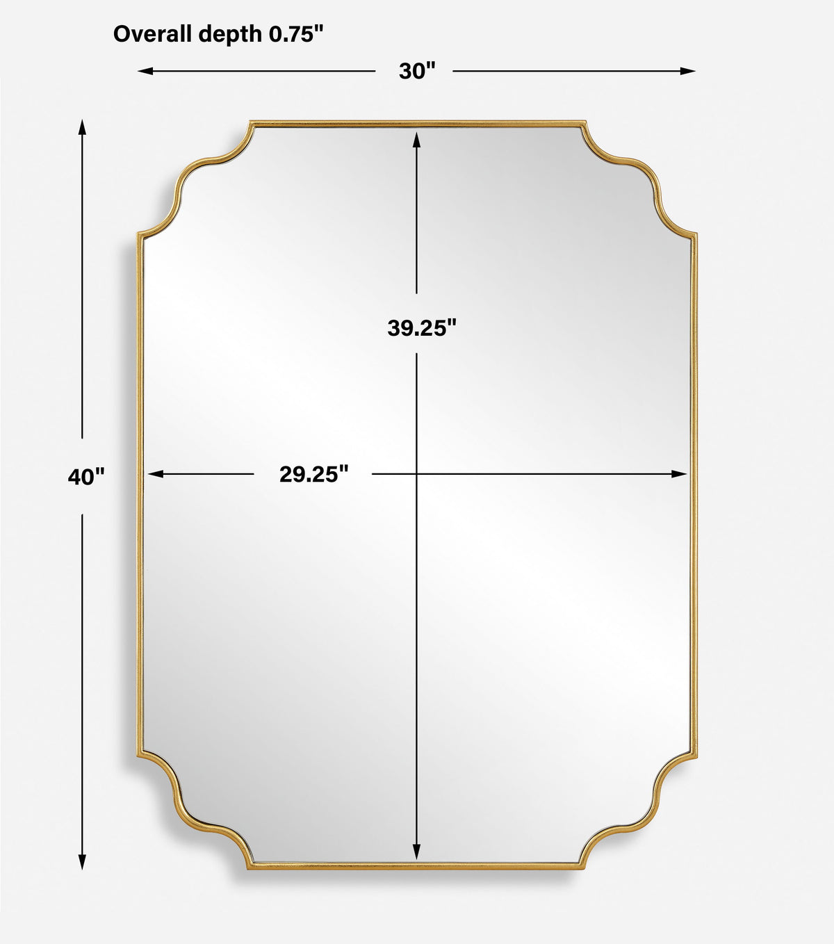 Lennyn Gold Vanity Mirror by Uttermost - View 9