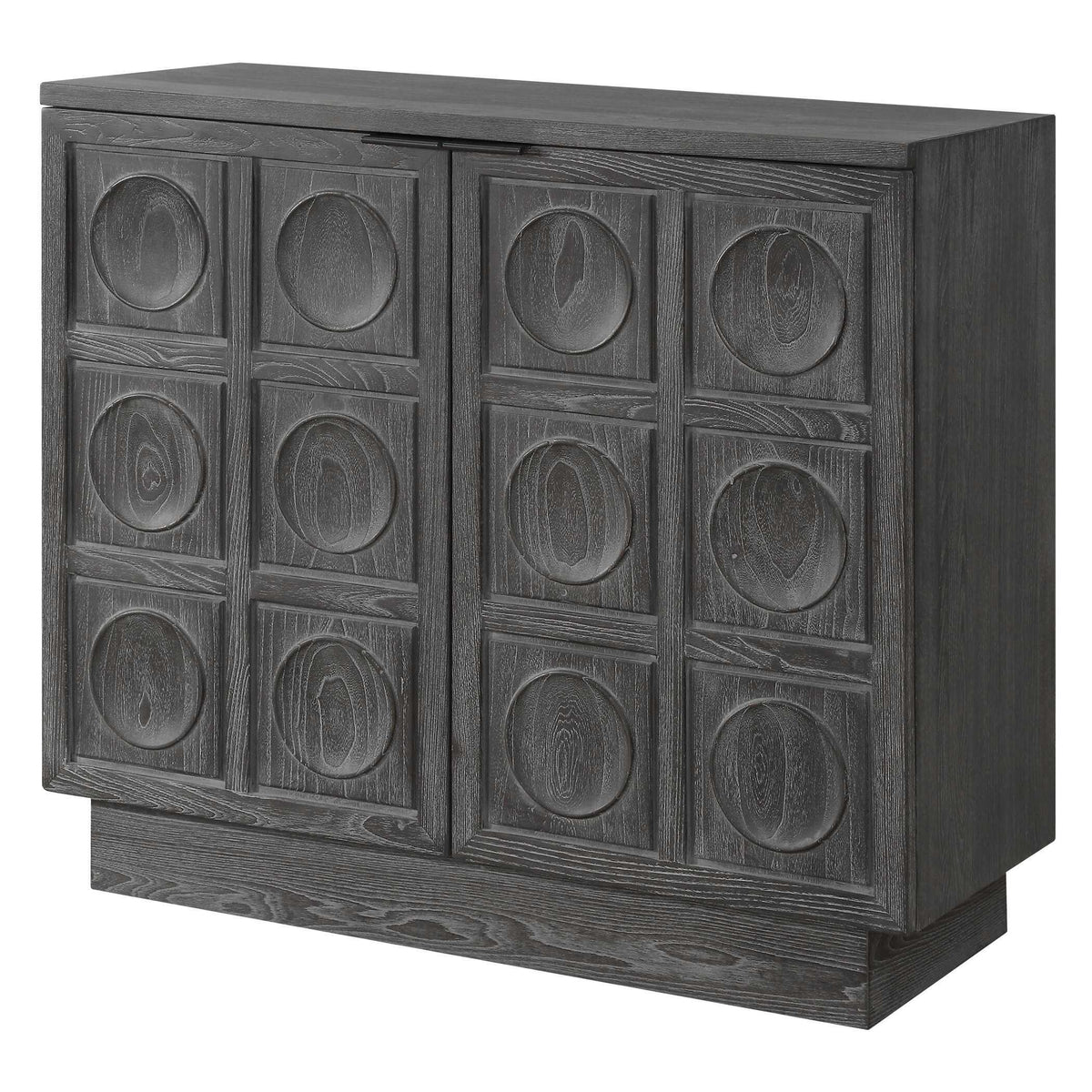 Shelby 2 Door Ebony Stained Cabinet - Black by Uttermost - View 4