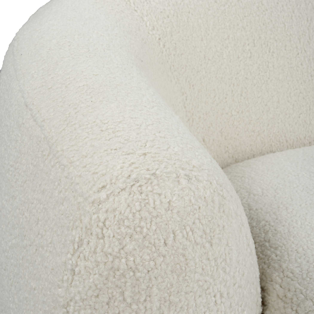Capra Art Deco White Swivel Chair by Uttermost - View 8