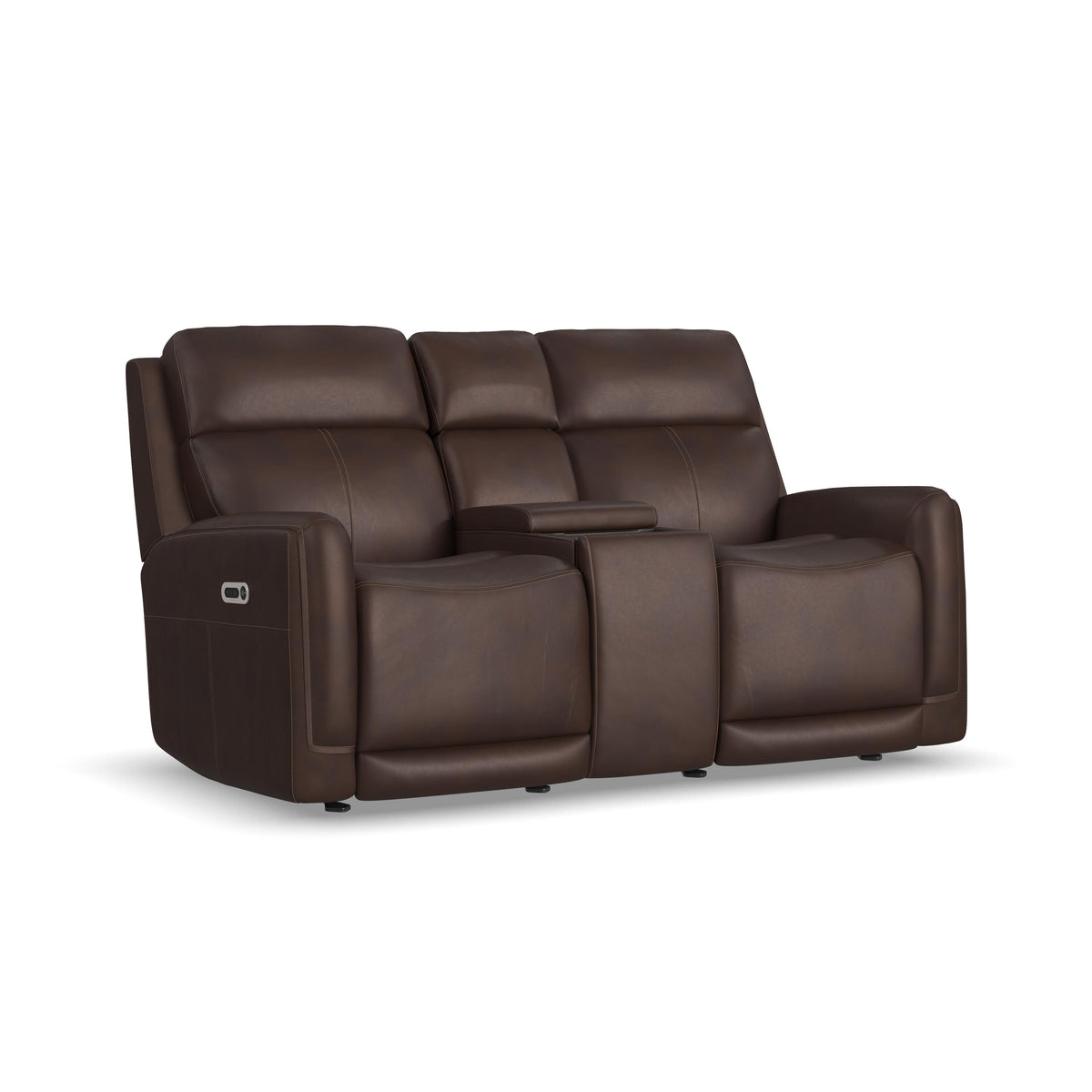 Alister Power Gliding Loveseat With Console, Power Headrests & Lumbar - Burnt Umber | Flexsteel