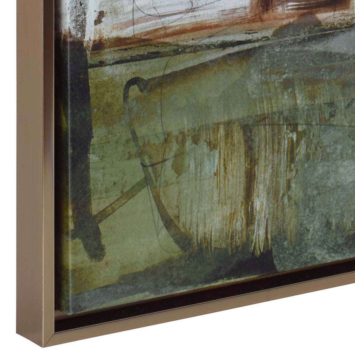 The Boardwalk Framed Abstract Art - White by Uttermost - View 4