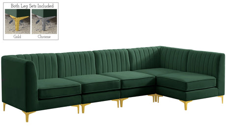 Alina - Modular Sectional - Green | Home Elegance USA