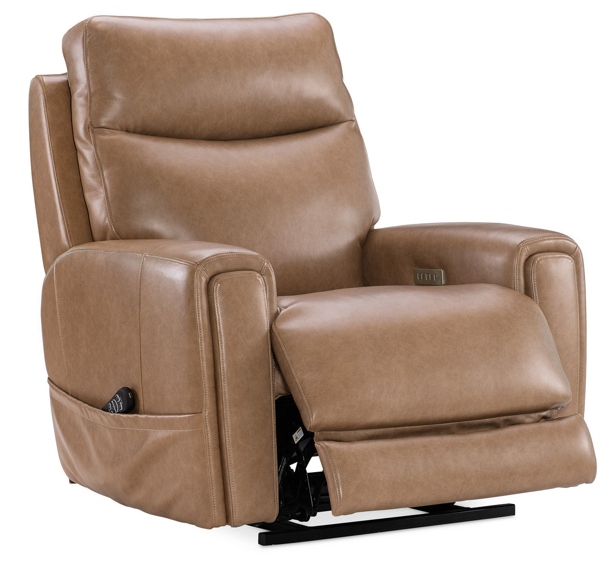 Raze Lift Chair With Power Recline/Headrest/Lumbar/Heat/Massage - Light Brown by Hooker Furniture - View 4