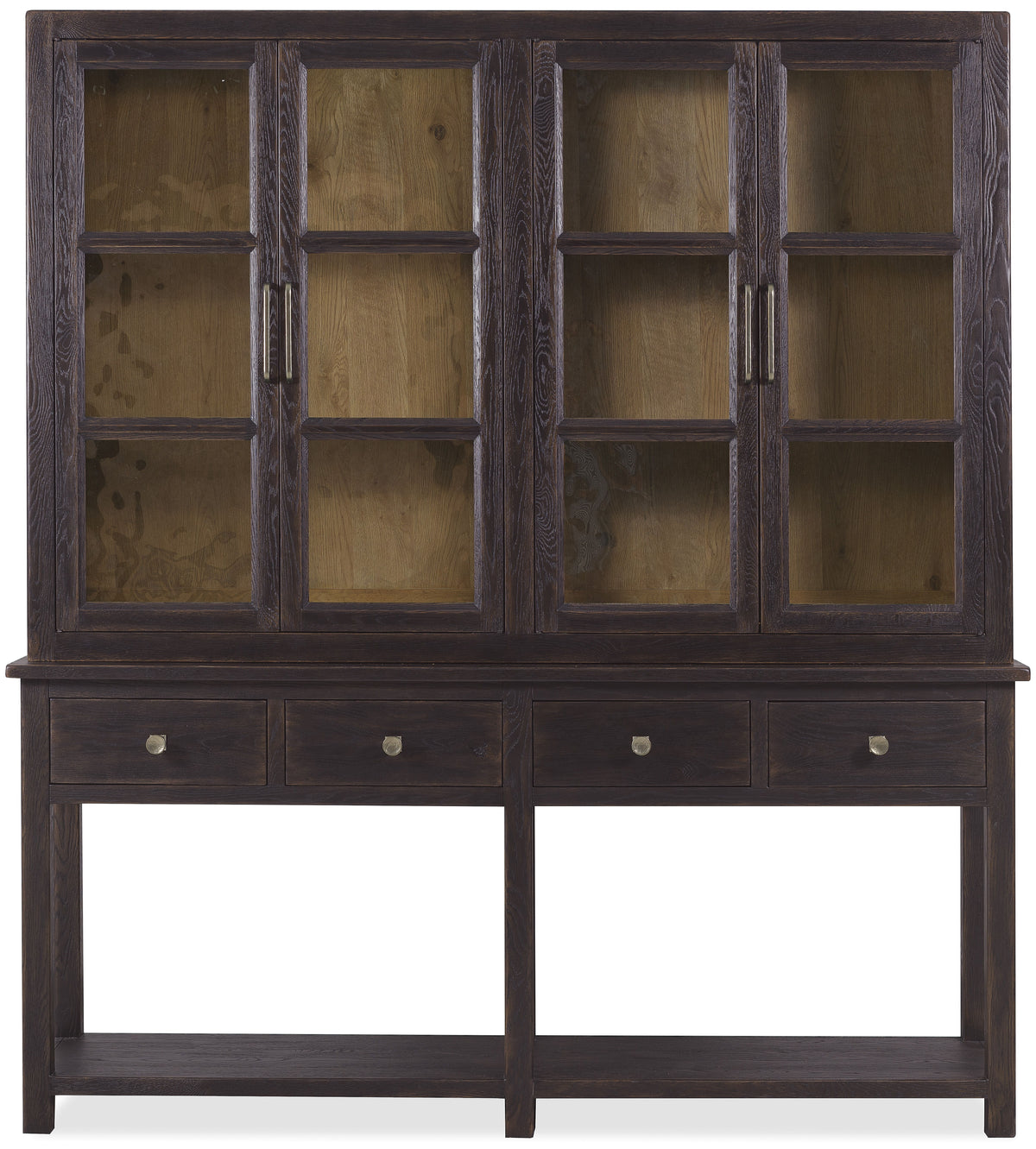 Driftwood Display Sideboard Burn Timber / Dark Brown - Black / Dark Brown by Hooker Furniture - View 10