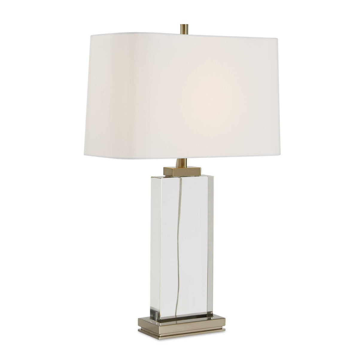 Genevieve Crystal Table Lamp Brass / Gold - Silver by Uttermost - View 1