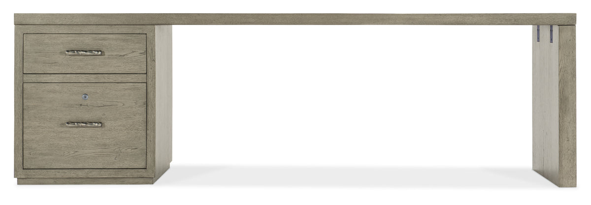 Linville Falls 96" Desk With One File - Gray by Hooker Furniture - View 4