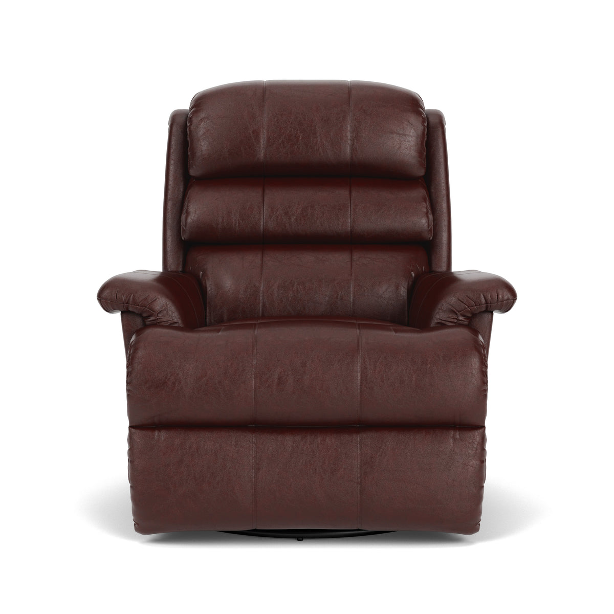Yukon Transitional Leather Swivel Gliding Recliner | Flexsteel