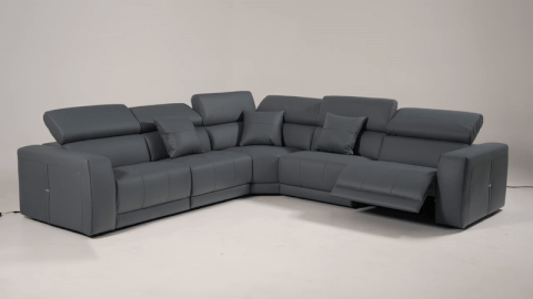 Dalton Modern Italian Blue Leather Sectional with Power Recliners – VIG Furniture