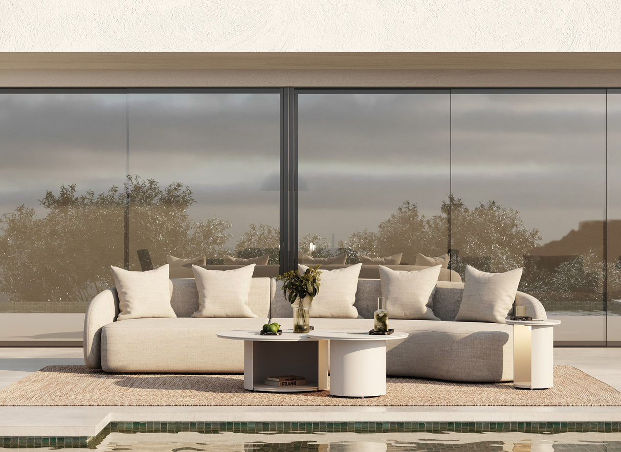 Tabarca - Outdoor Beige Fabric Sectional Sofa - View Image 1