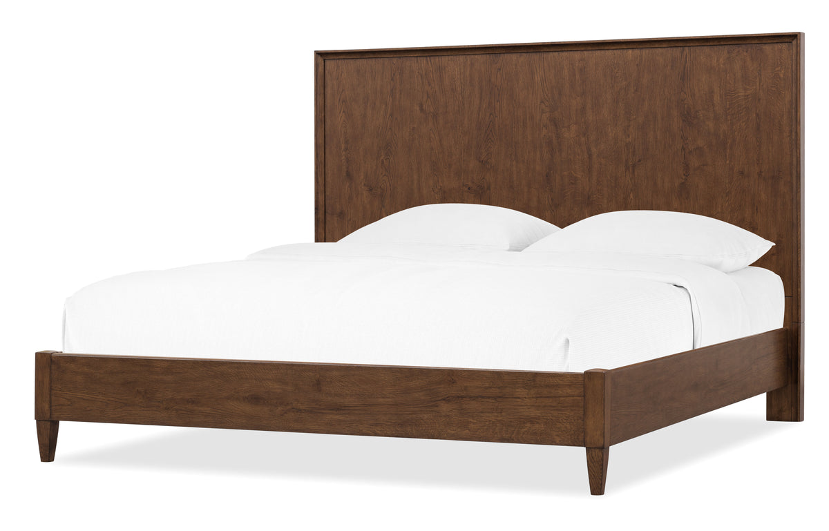 Cashiers Queen Panel Bed Chestnut - Dark Brown by Hooker Furniture - View 2