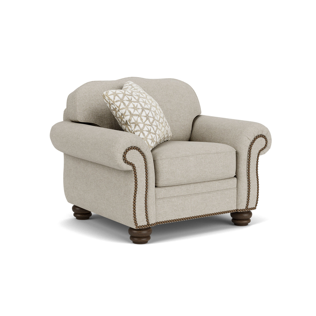 Bexley Fabric Chair, Nailhead Trim | Flexsteel