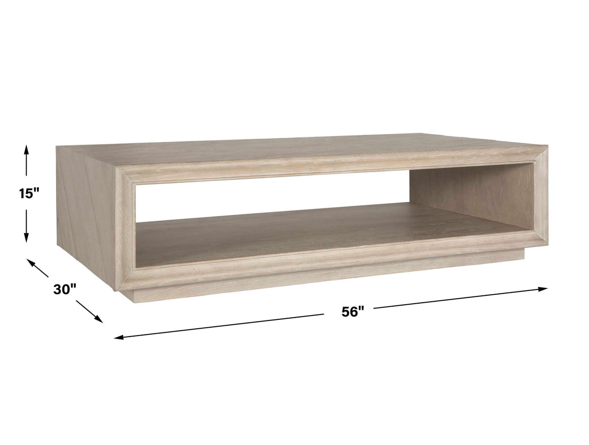 Prism Light Oak Coffee Table - Gray by Uttermost - View 6